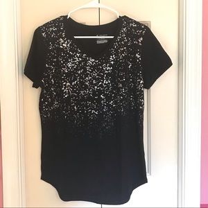 Tek Gear DryTek Black Tee Size M NWOT